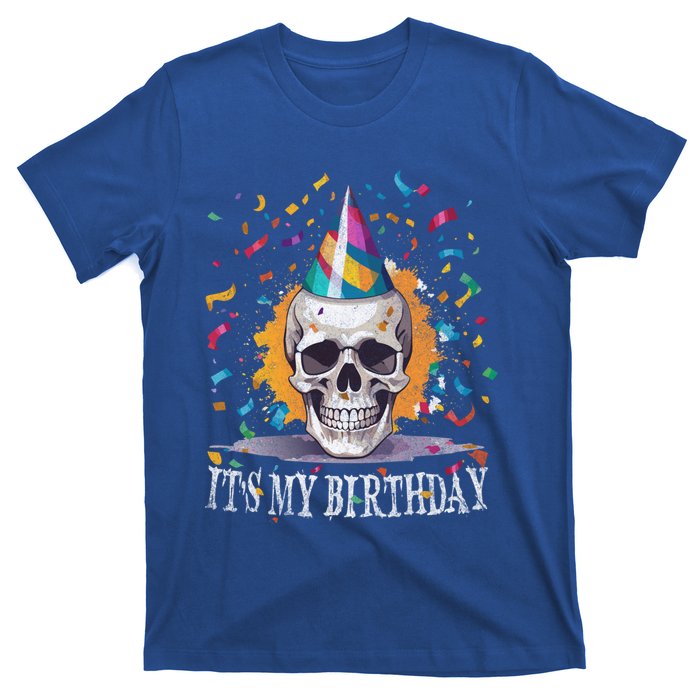 Skeleton ItS My Birthday Party Happy Halloween Birthday Gift T-Shirt