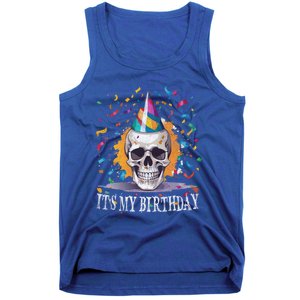 Skeleton ItS My Birthday Party Happy Halloween Birthday Gift Tank Top