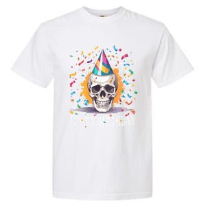 Skeleton ItS My Birthday Party Happy Halloween Birthday Gift Garment-Dyed Heavyweight T-Shirt