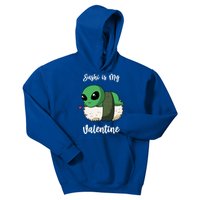 Sushi Is My Valentine Ufo Alien Funny Valentines Day Cool Gift Kids Hoodie