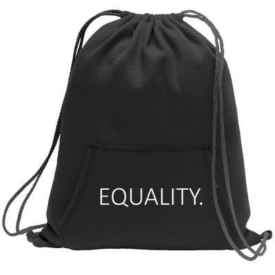 Simple Equality Logo Sweatshirt Cinch Pack Bag