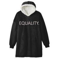 Simple Equality Logo Hooded Wearable Blanket