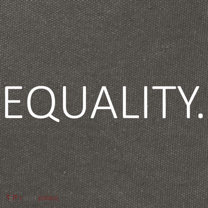 Simple Equality Logo Cotton Canvas Backpack