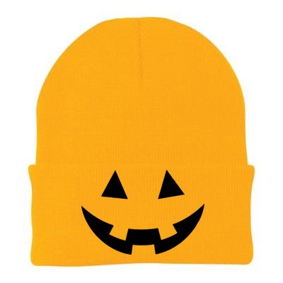 Simple Pumpkin Big Face Knit Cap Winter Beanie