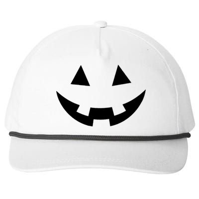 Simple Pumpkin Big Face Snapback Five-Panel Rope Hat