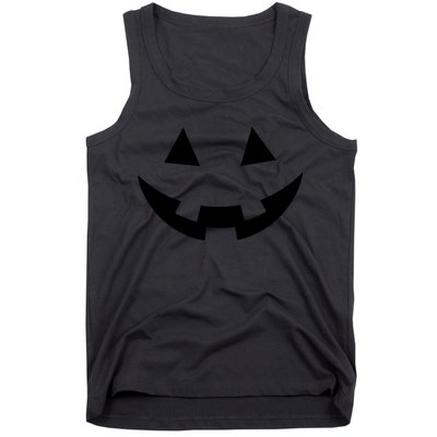 Simple Pumpkin Big Face Tank Top