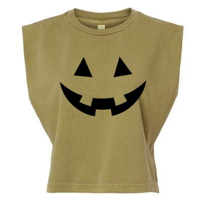 Simple Pumpkin Big Face Garment-Dyed Women's Muscle Tee