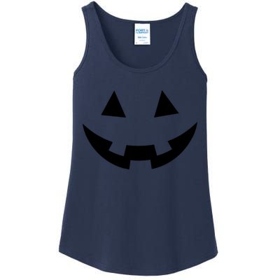 Simple Pumpkin Big Face Ladies Essential Tank