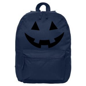 Simple Pumpkin Big Face 16 in Basic Backpack