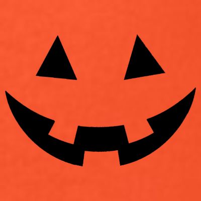 Simple Pumpkin Big Face T-Shirt