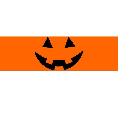 Simple Pumpkin Big Face Bumper Sticker