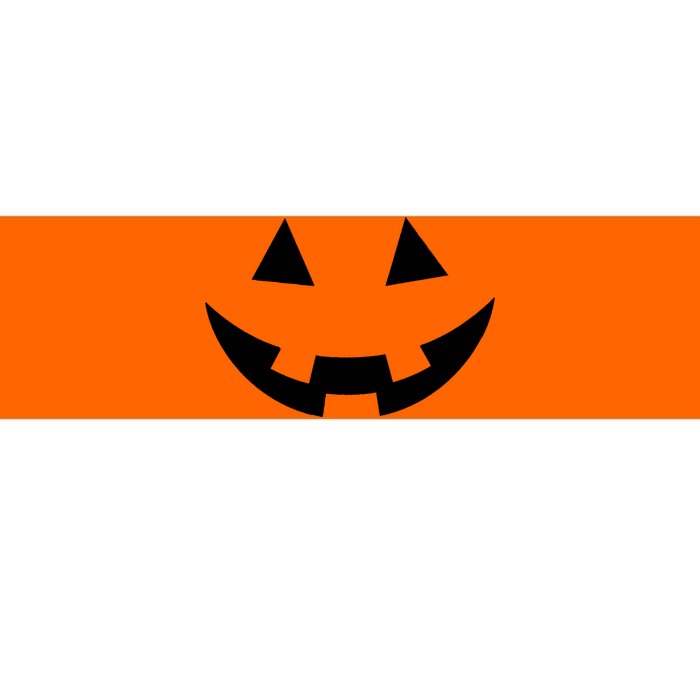 Simple Pumpkin Big Face Bumper Sticker