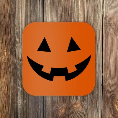 Simple Pumpkin Big Face Coaster