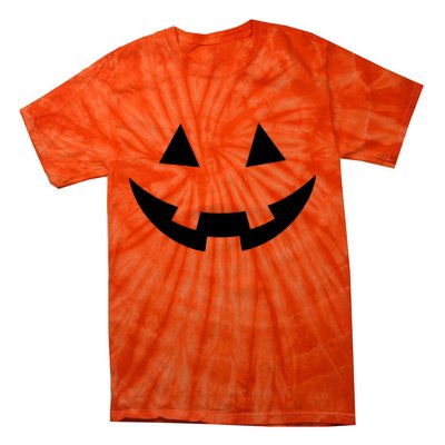 Simple Pumpkin Big Face Tie-Dye T-Shirt