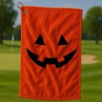 Simple Pumpkin Big Face Golf Towel