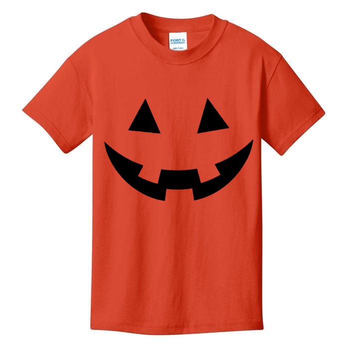 Simple Pumpkin Big Face Kids T-Shirt
