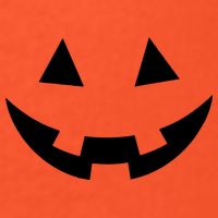 Simple Pumpkin Big Face Kids T-Shirt