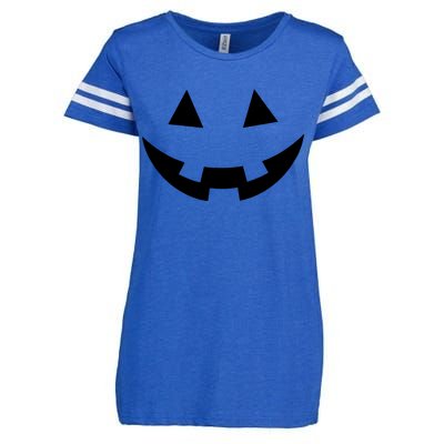 Simple Pumpkin Big Face Enza Ladies Jersey Football T-Shirt