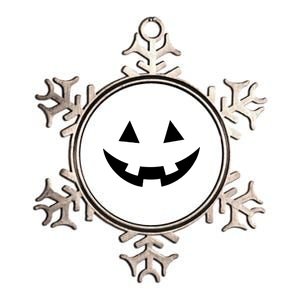 Simple Pumpkin Big Face Metallic Star Ornament