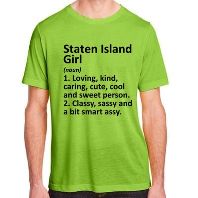 Staten Island Ny New York Funny City Home Roots Gift Adult ChromaSoft Performance T-Shirt