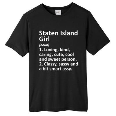 Staten Island Ny New York Funny City Home Roots Gift Tall Fusion ChromaSoft Performance T-Shirt