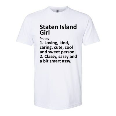 Staten Island Ny New York Funny City Home Roots Gift Softstyle CVC T-Shirt