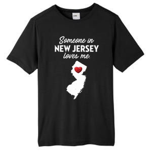 Someone In New Jersey Loves Me New Jersey Nj Tall Fusion ChromaSoft Performance T-Shirt