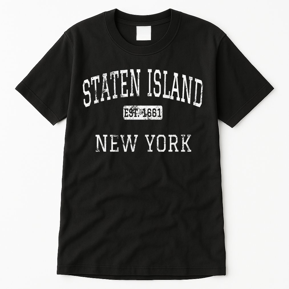 Staten Island New York Ny Vintage Tall T-Shirt