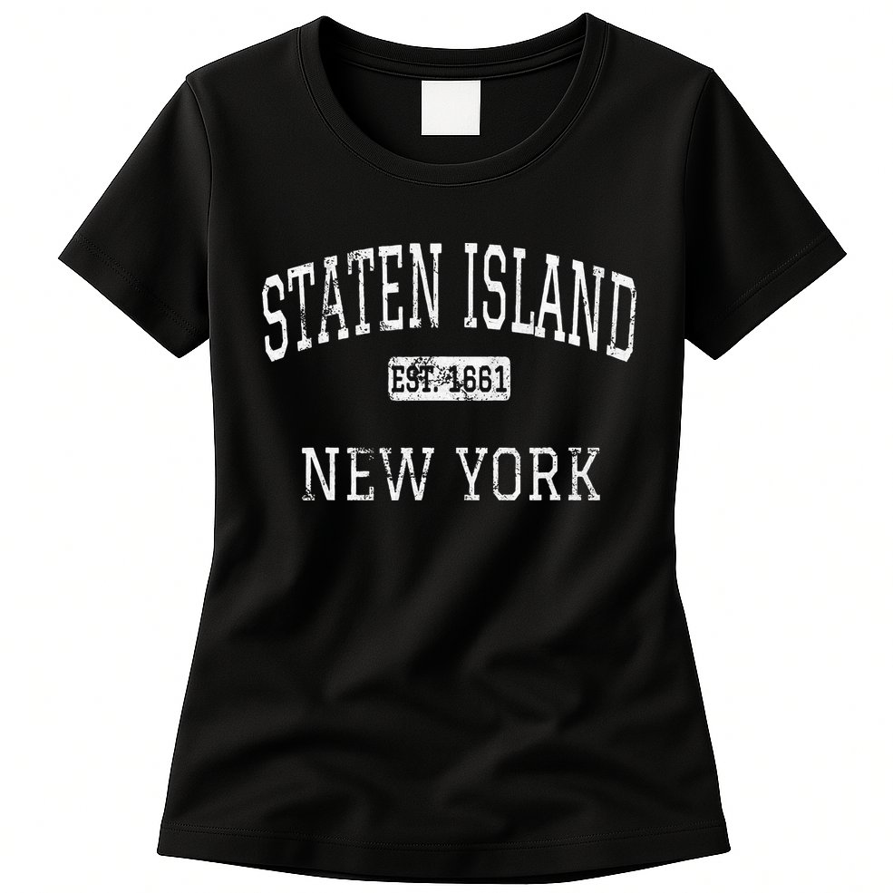 Staten Island New York Ny Vintage Womens T-Shirt