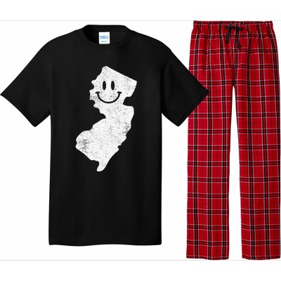 Smiling In Nj – Funny New Jersey Happy Face Pajama Set