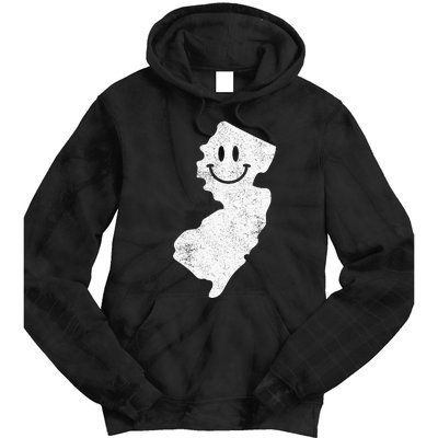 Smiling In Nj – Funny New Jersey Happy Face Tie Dye Hoodie