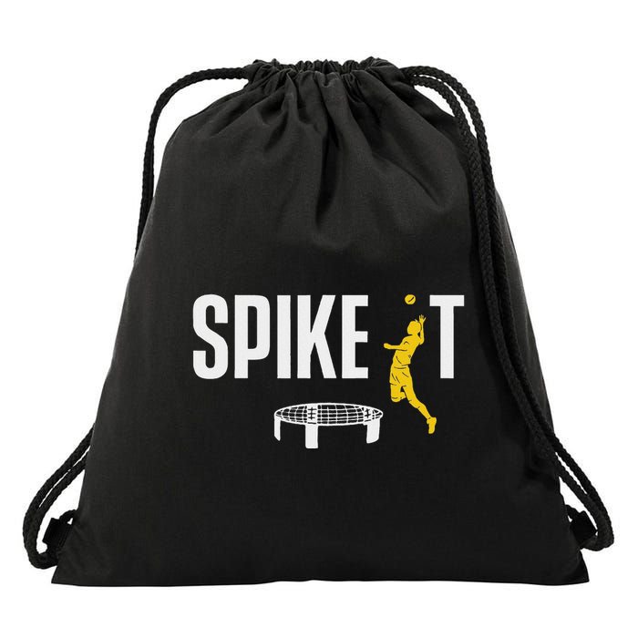 Spike It Net And Spike Ball Player Drawstring Bag