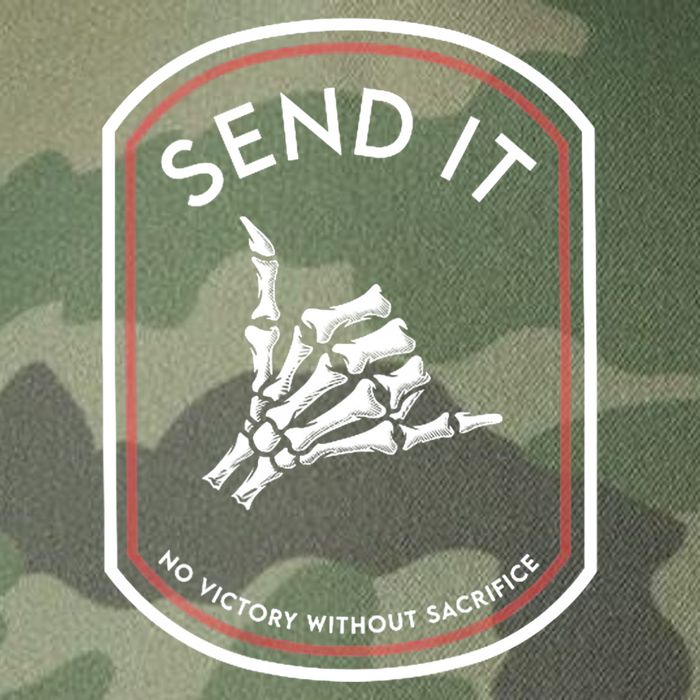 Send It No Victory Without Sacrifice Legacy Tie Dye Trucker Hat