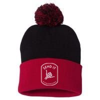 Send It No Victory Without Sacrifice Pom Pom 12in Knit Beanie