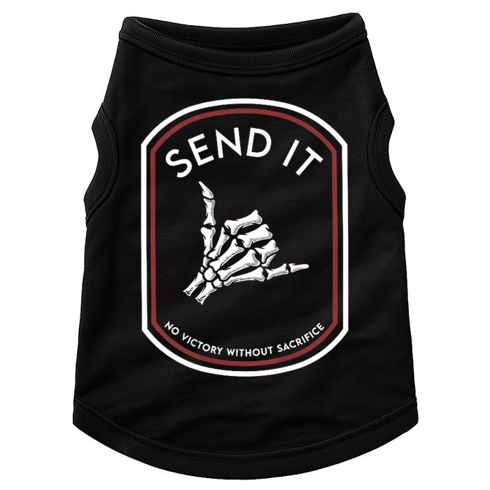 Send It No Victory Without Sacrifice Doggie Tank