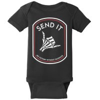 Send It No Victory Without Sacrifice Baby Bodysuit