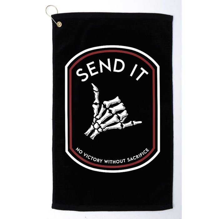 Send It No Victory Without Sacrifice Golf Towel
