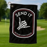 Send It No Victory Without Sacrifice Golf Towel