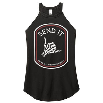 Send It No Victory Without Sacrifice Women's Perfect Tri Rocker Tank