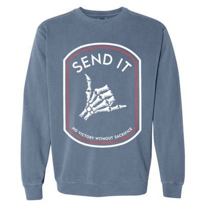 Send It No Victory Without Sacrifice Garment-Dyed Sweatshirt