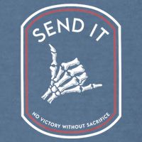 Send It No Victory Without Sacrifice Garment-Dyed Sweatshirt