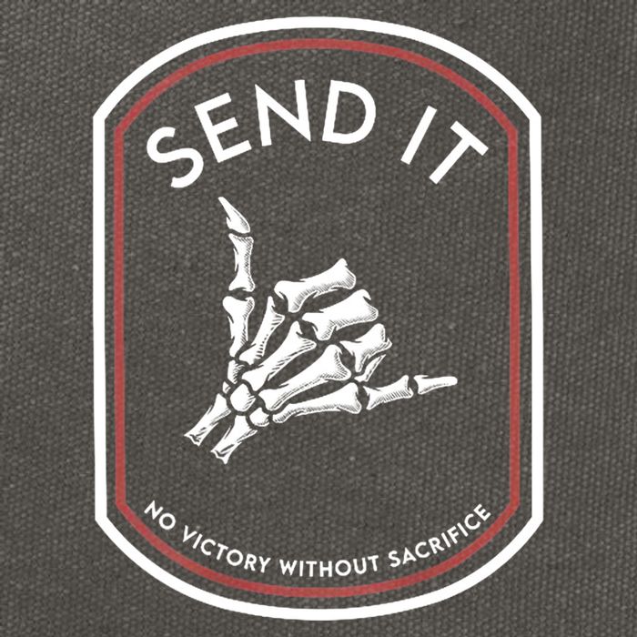 Send It No Victory Without Sacrifice Cotton Canvas Backpack