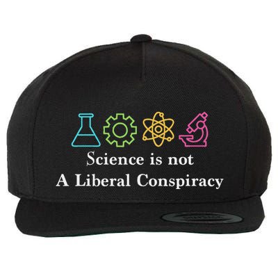 Science Is Not A Liberal Conspiracy Political Wool Snapback Cap