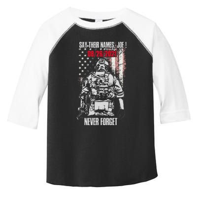 Say Ir Names Joe Names Of Fallen Soldiers 13 Heroes Toddler Fine Jersey T-Shirt