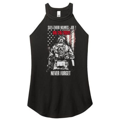 Say Ir Names Joe Names Of Fallen Soldiers 13 Heroes Women’s Perfect Tri Rocker Tank