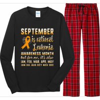 September Is National Leukemia Awareness Month Warrior Gift Long Sleeve Pajama Set