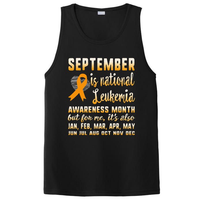 September Is National Leukemia Awareness Month Warrior Gift PosiCharge Competitor Tank