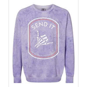 Send It No Victory Without Sacrifice Colorblast Crewneck Sweatshirt