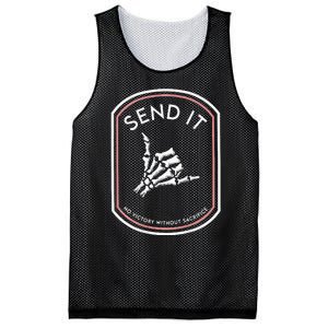 Send It No Victory Without Sacrifice Mesh Reversible Basketball Jersey Tank