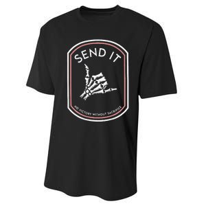 Send It No Victory Without Sacrifice Performance Sprint T-Shirt